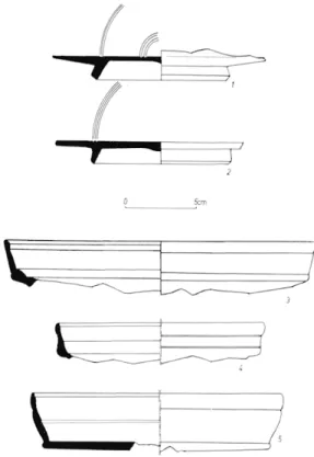 Fig.  8, n° 1  :  fond de  plat ou assiette  portant en son centre  l'estampille  DOM32