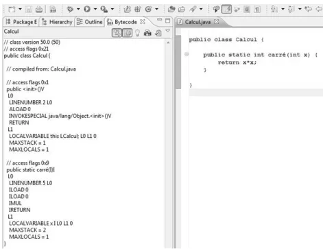 Figure 3.2 – Exemple avec Bytecode Outline