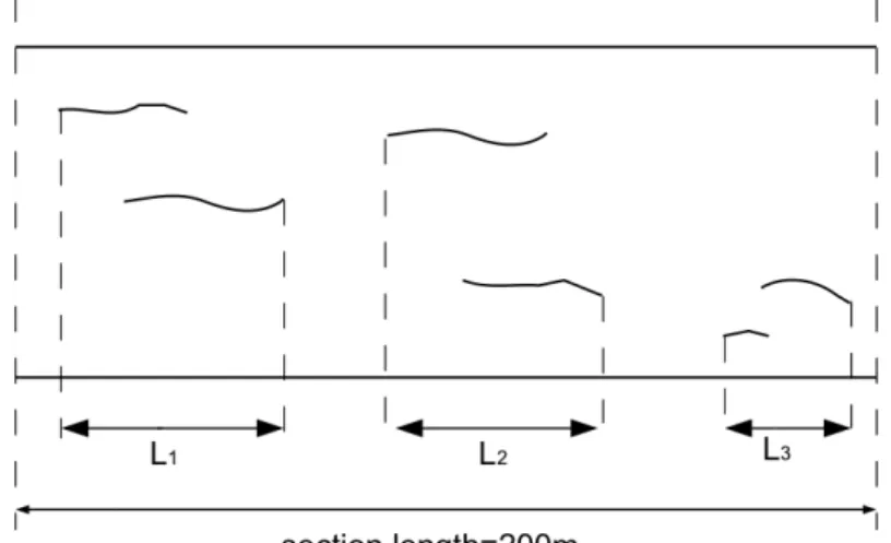 Figure 1: Construction of the longitudinal cracking percentage