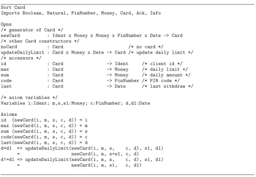 Figure 3: Card ADT