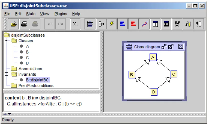 Fig. 3. Class Diagram and Invariants for WR