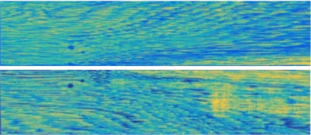 Figure 2: Abundance maps for both faces of the same sample. 