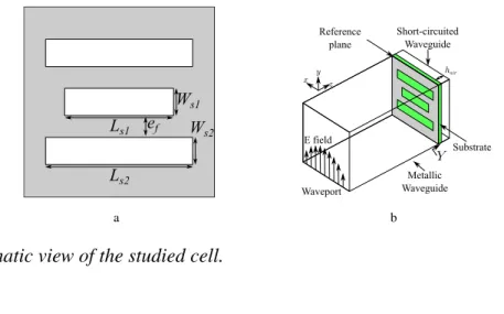 Figure 1. Schematic view of the studied cell.