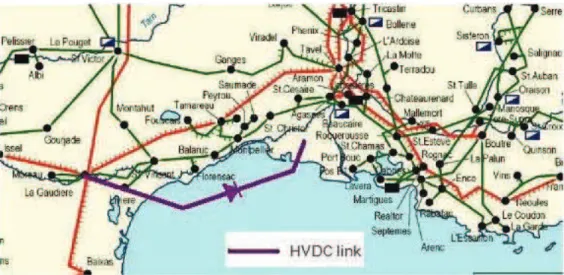 Figure 1: Midi-Provence interconnected power system