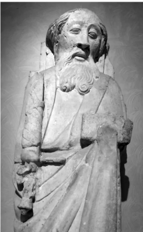 Figure 5 : Nantes, musée Dobrée, saint Paul, pro- pro-venant du clocher roman de la cathédrale (cl