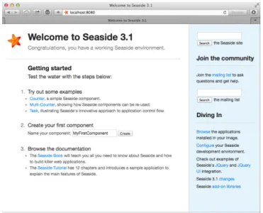 Figure 5-2 Running Seaside.