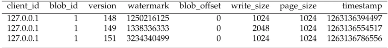 Table 1: vmanager_writes_client table layout