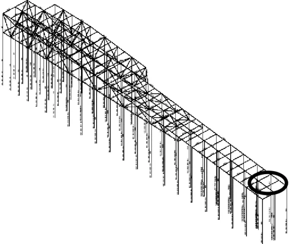 Fig. 3 Reinforcement position for bearing section and for median section.  