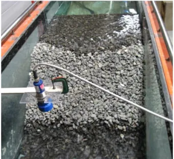 Figure 5: Phase beginning the breach at the foot of the downstream face 229 