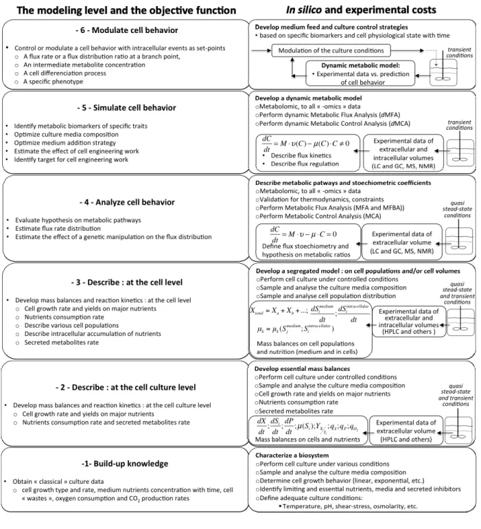 Figure 2. Modeling levels of cell behaviour. 
