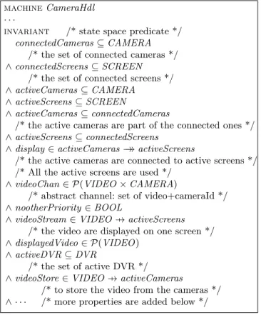 Fig. 2. Abstract model of the CCTV system