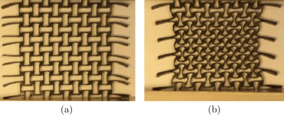 Figure 1. A 3D printed material with all four branches on the same plane achieving an apparent Poisson ratio of −0.8 with over 20% strain