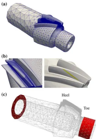 Fig. 21 L shape: displacement field (scaled) at load step 120 (with automatic damage initiation)