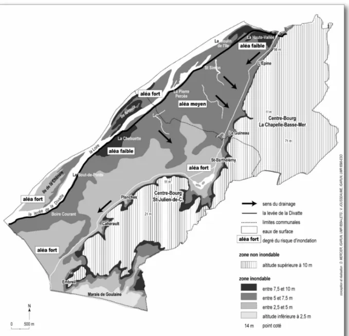 Fig. 3 : La topographie du Val nantais