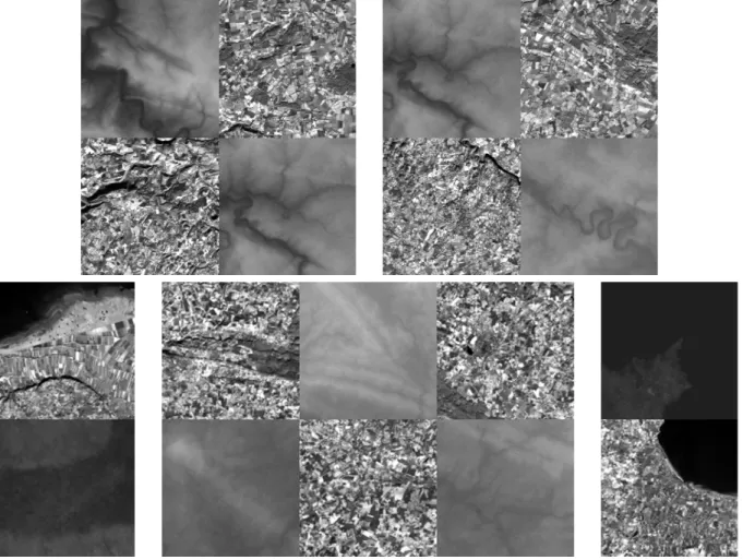 Fig. 10. Enlarged fragments of test image pair #10 from Fig. 9 registered with the LLT method using comSM3 SM.