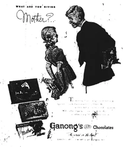 Illustration 3 : Publicité Ganong’s Chocolates, MacÏean ‘s magazine, vol.64, no 9 (May 1951), p.25.