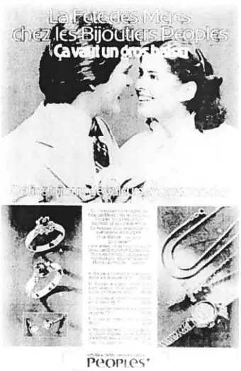 Illustration 7 : Publicité des Bijoutiers PeopÏes, La Presse, 8 mai 1979, A2