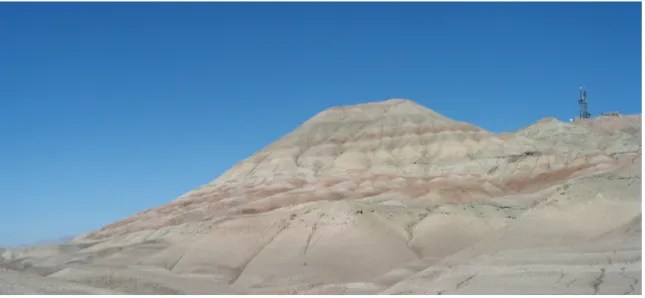 Fig. 7 : : la mine de sel de Duzdagi (Nakhchivan), vue du sud.