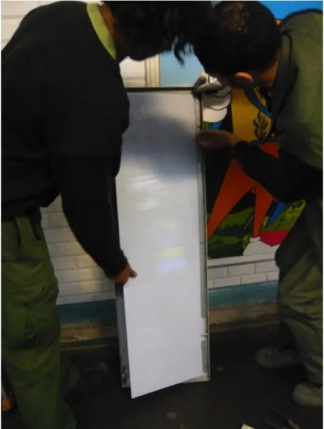 Figure 1. Disassembling a signboard