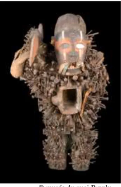 Figure 23 : Nkisi Nkoondi, « Statuette rituelle à la lance et au sac » [71.1892.70.6] 