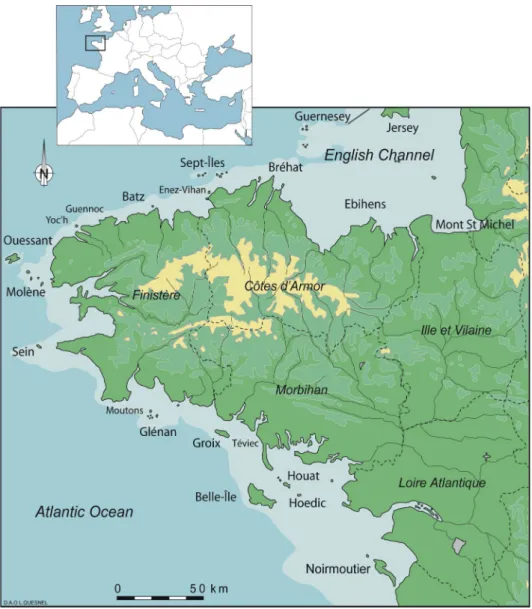 Figure 1: Location maps of the study area and the main sites mentioned  in the text (Map by M.Y