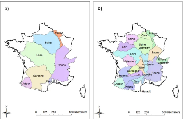Figure 5  Basins treated independently during optimization of RAPID parameters in 634 