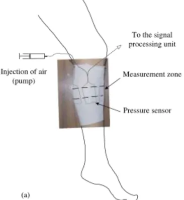 Figure 6: Surface pressure measurement device, used on a wooden leg in (Gaied, Drapier, and Lun 2006): Surface  pressure measurement device, used on a wooden leg in (Gaied, Drapier, and Lun 2006) 