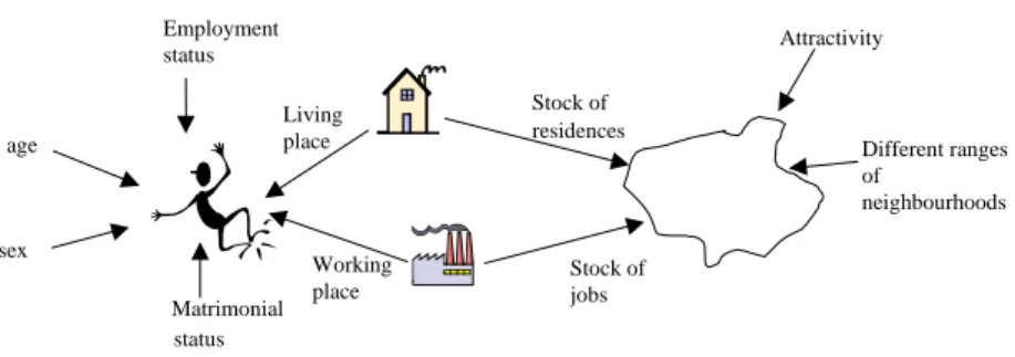 Table 1: A simplified representation of an individuals’ potential of moving  according to its personal attributes