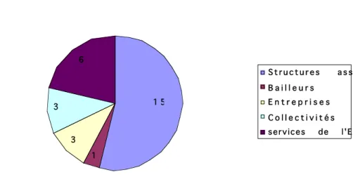 Graphique 7 : Ventilation par type de structure au sein du « groupe actif » (N=117) 