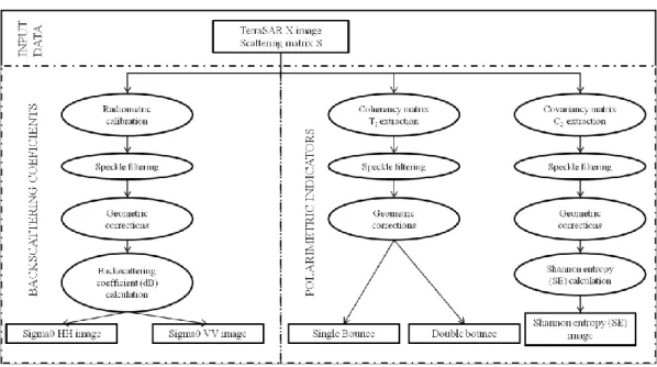 Figure 4. Workflow of the radar data pre-processing. 