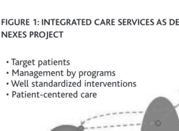 FIGURE 1: INTEGRATED CARE SERVICES AS DEPLOYED IN THE NEXES PROJECT