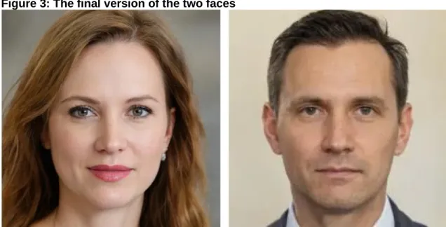 Figure 3: The final version of the two faces 
