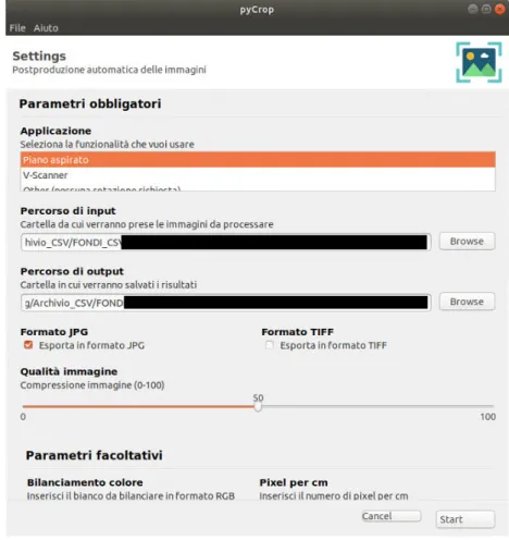 Figure 35: The applications’ main menu 1/2