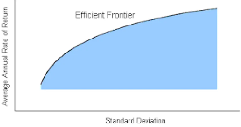 Figure 1: An example of the Ecient Frontier