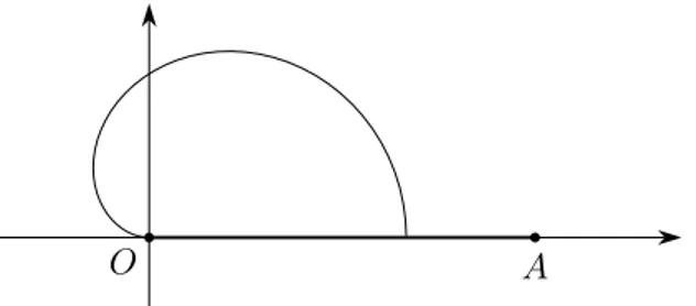 Figura 4 Curva descritta dal baricentro di un settore circolare