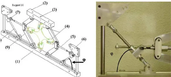 Figure 1.16 Biaxial test machine (Brieu et al.) 