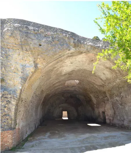 Fig. 5.6 - La sala a sud del frigidarium di  mercurio, indicata con il n. 5.