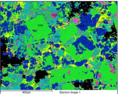 Figure 3.14 Sem image of a melilitite 