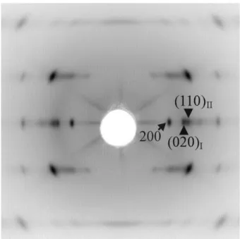 Figure  1.15. X-ray fiber diffraction pattern of a fiber of trans-planar form III annealed at 