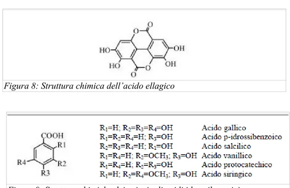 Figura 8: Struttura chimica dell’acido ellagico