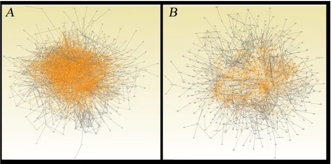 FIGURE 6  Schematic view of the maps obtained by progressively merging groups of 14 networks based on their 