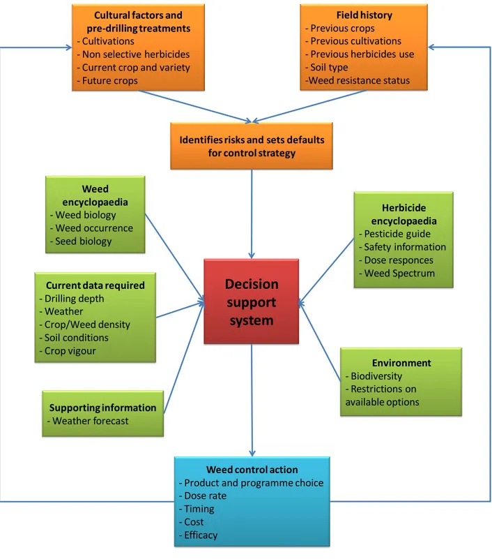 Figure 5. A possible framework for developing decision systems to improve weed management