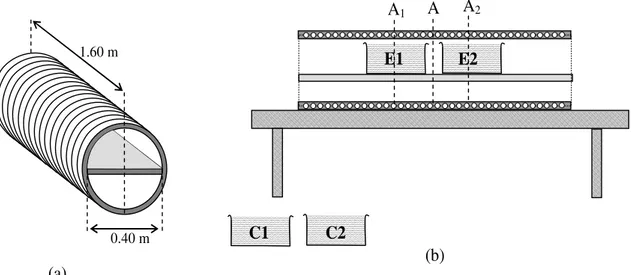 Figure 3. Induzione magnetica lungo l’asse del solenoide. (a) Misure settimanali di induzione magnetica  nei punti A1 and  A2 40 cm prima e dopo il centro del solenoide (figure 2) eseguite con un sistema di  misura EFA-3 (Wandel &amp; Goltermann) (b) Valor