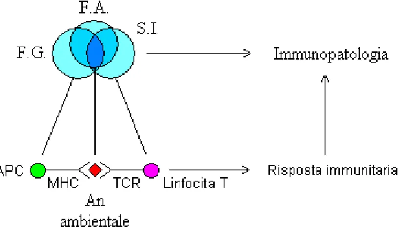Figura 1.2 - Esempio di patologia multifattoriale 
