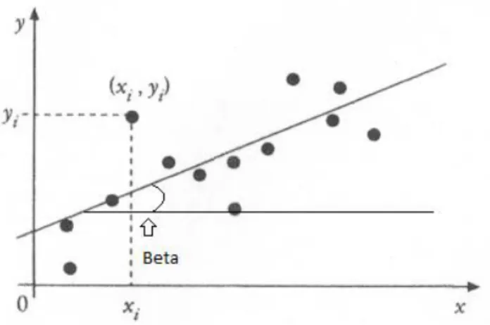 Figura 7 : Il Beta della retta di regressione.  