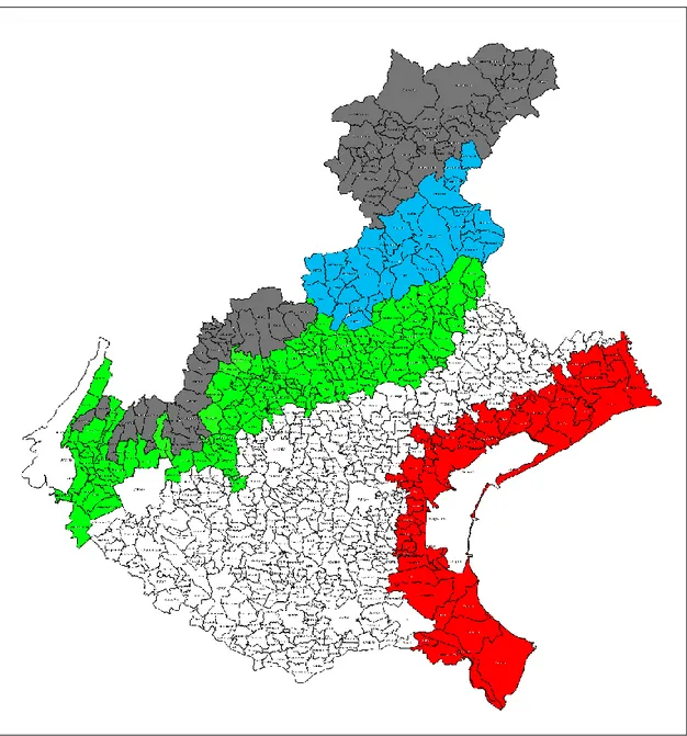 Tabella 1.3 Statistiche descrittive dell’humidex, valore medio giornaliero calcolato nel periodo 