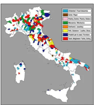 Figura 2: i principali distretti industriali italiani
