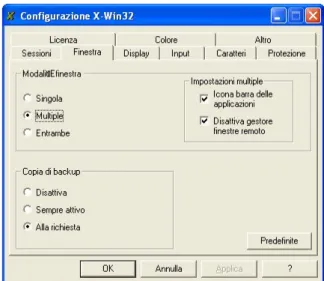 Fig. 5 – Configurazione di accesso in PUTTY 