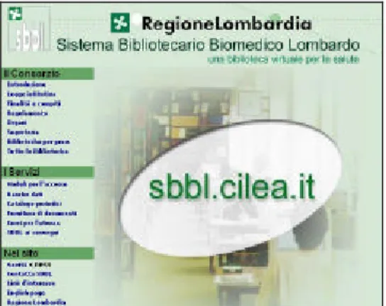 Figura 2 - Il portale SBBL