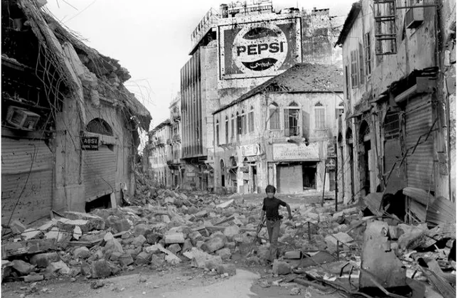 Figure 5: Downtown Beirut during civil war 1